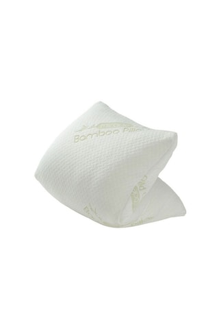 2 fundas de almohada impermeables Bambou Blanco