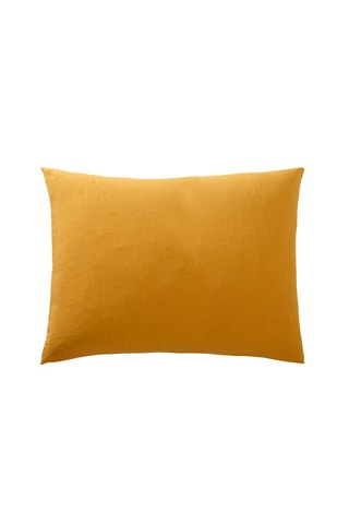 Funda de almohada de gasa de algodón 57 hilos/cm² - Curry