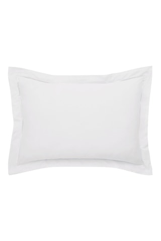 Funda de almohada de satén de algodón 120 hilos/cm² Prestige - Blanco