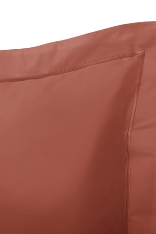 Funda de almohada de algodón 80 hilos/cm² Julian - Terracota