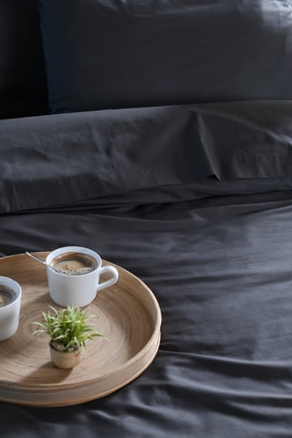 Funda de almohada Elysée - Antracita - 50 x 70 cm
