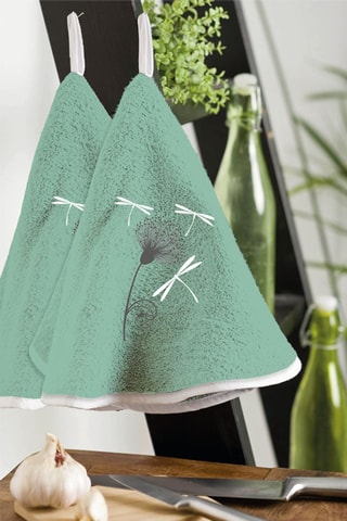 2 paños Demoiselle - Verde