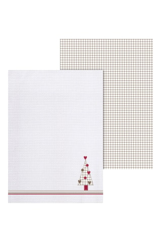 2 paños - Blanco