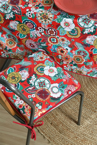 Cojín de silla Gipsy - Rojo - 38 x 38 cm