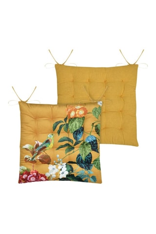 Cojín de silla Emmy - Mostaza - 38 x 38 cm
