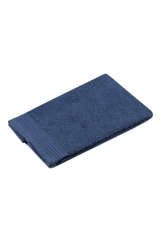 Toalla de tocador Lyla - Azul marino - 30 x 50 cm