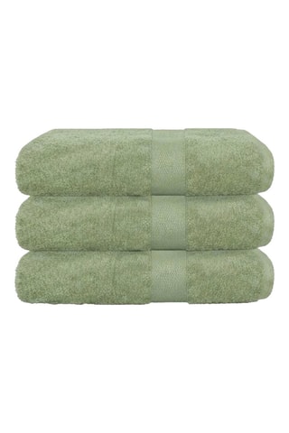 3 toallas de ducha - Verde - 70 x 130 cm