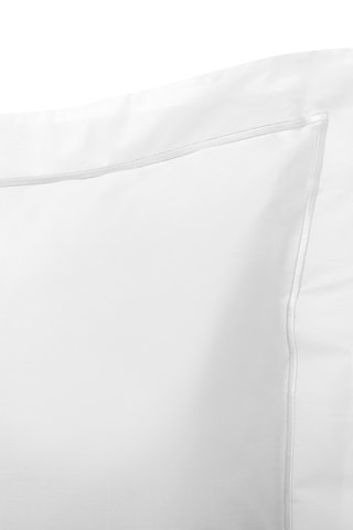 Funda de almohada de percal de algodón 80 hilos/cm² - Blanco