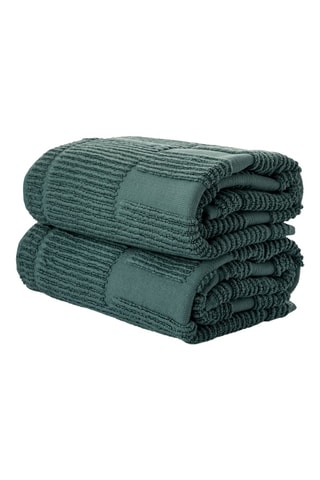 2 alfombras de baño - Verde - 50 x 80 cm