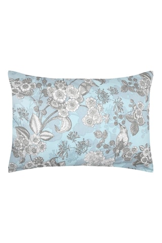 Funda de almohada de fibras de bambú Merula - Celeste