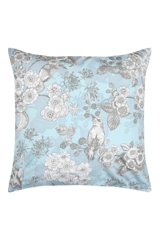 Funda de almohada de fibras de bambú Merula - Celeste