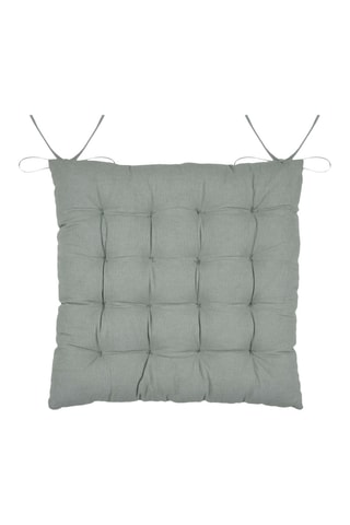 Cojín de silla de fibras de bambú Yuki - Verde - 38 x 38 cm