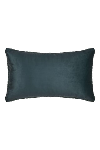 Cojín de fibras de bambú Betty - Verde abeto - 30 x 50 cm
