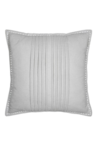 Cojín de fibras de bambú Josephine - Gris claro - 50 x 50 cm