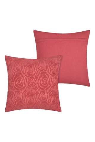 Cojín de fibras de bambú Betty - Rojo - 40 x 40 cm