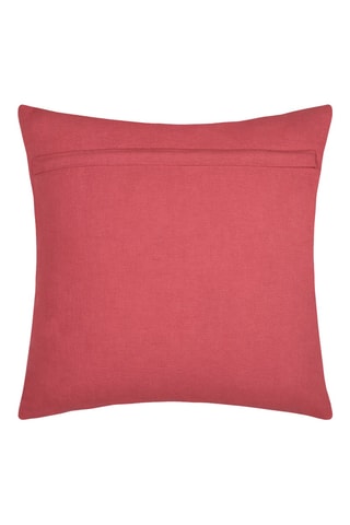 Cojín de fibras de bambú Betty - Rojo - 40 x 40 cm