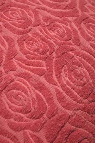 Cojín de fibras de bambú Betty - Rojo - 40 x 40 cm
