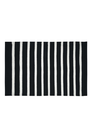 Alfombra de fibras de bambú Calvi - Negro