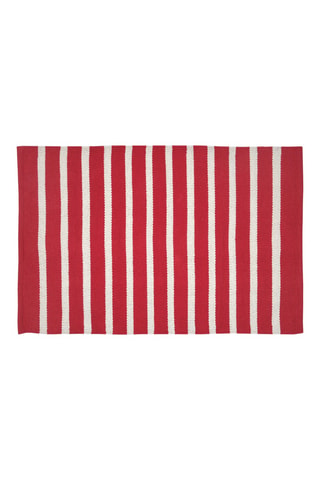 Alfombra de fibras de bambú Calvi - Rojo
