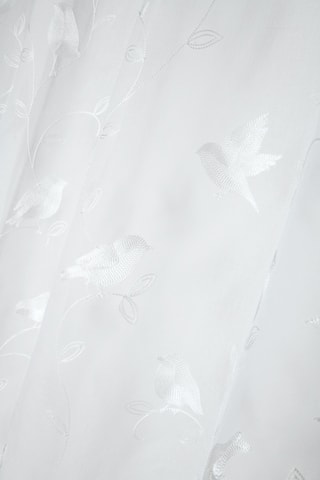 Visillo de fibras de bambú Scarlett - Blanco - 140 x 260 cm
