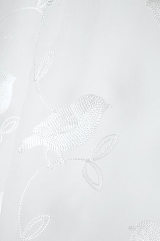 Visillo de fibras de bambú Scarlett - Blanco - 140 x 260 cm