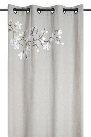 Cortina de fibras de bambú Printemps - Beige - 140 x 260 cm