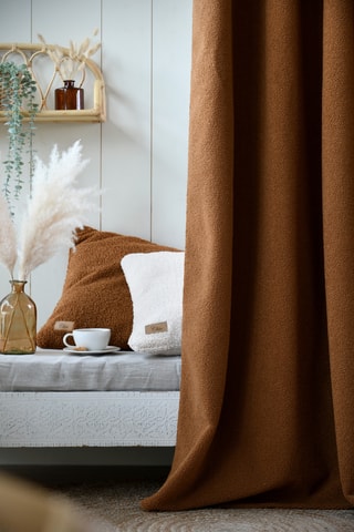 Cortina de fibras de bambú Paddington - Camel - 140 x 260 cm