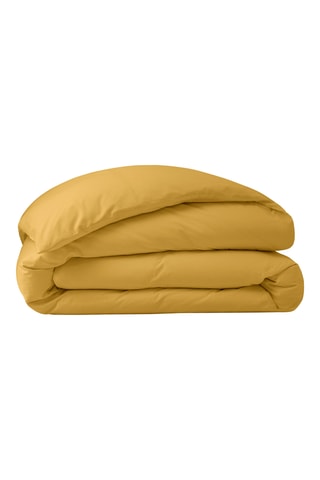 Funda nórdica de percal de algodón 80 hilos/cm² - Amarillo