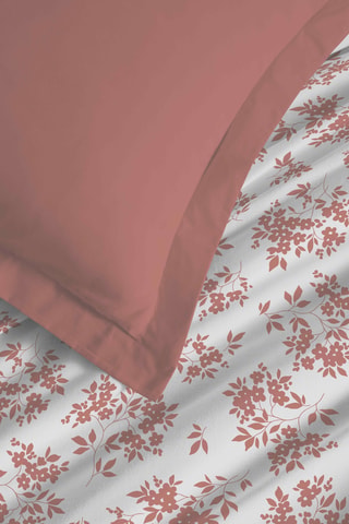 Juego de sábanas reversibles 57 hilos/cm²- Rosa
