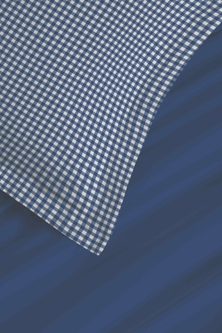 Juego de sábanas reversibles 57 hilos/cm²- Azul marino