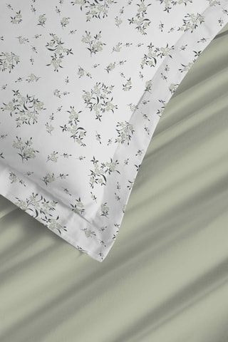 Juego de sábanas reversibles 57 hilos/cm²- Verde