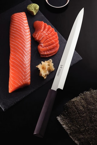 Cuchillo de sushi de acero inoxidable Yanagiba - 33 cm