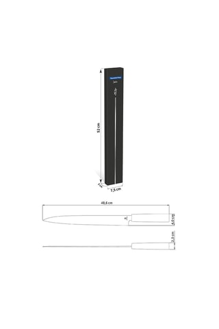 Cuchillo de sushi de acero inoxidable Yanagiba - 33 cm