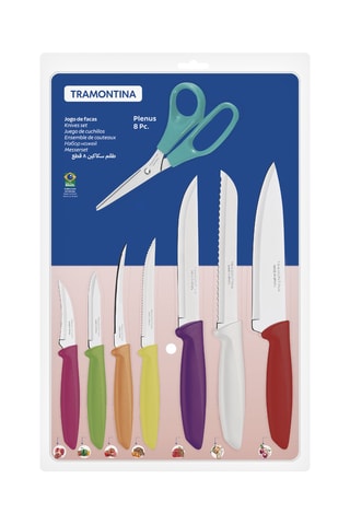 8 utensilios de acero inoxidable Plenus