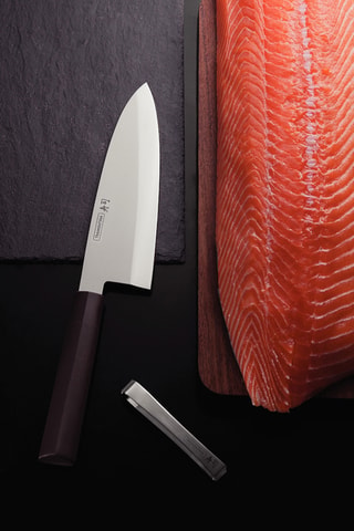 Cuchillo de sushi de acero inoxidable Deba - 20 cm