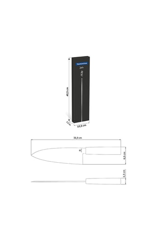 Cuchillo de sushi de acero inoxidable Deba - 20 cm