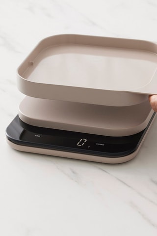 Báscula de cocina con pantalla LED Mensura