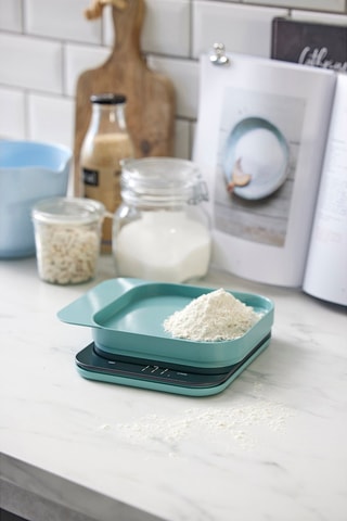 Báscula de cocina con pantalla LED Mensura
