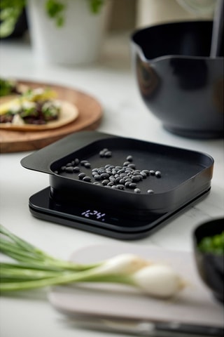 Báscula de cocina con pantalla LED Mensura