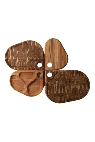 Tabla de teca Folium - 35 x 2,5 x 27 cm