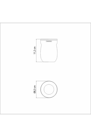 Vaso isotérmico de acero inoxidable - 24 cl