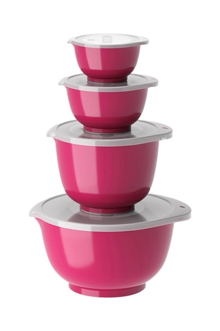 4 fiambreras con tapas Margrethe - de 25 cl a 300 cl