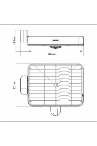 Escurreplatos de acero inoxidable