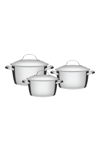 3 Roestvrijstalen Steelpannen Allegra - XXX