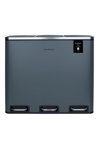 Caixote do lixo com pedal  3 x 18 l - Recondicionado - Aço inoxidável