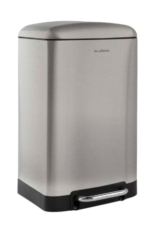 Caixote do lixo com pedal em aço inoxidável - 20 l
