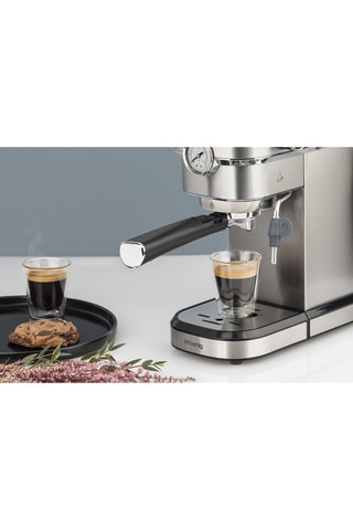 Máquina Expresso - 1,1 l - 1350 W - Prateado e preto