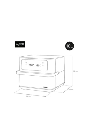 Fritadeira sem óleo - 10 l - 2400 W