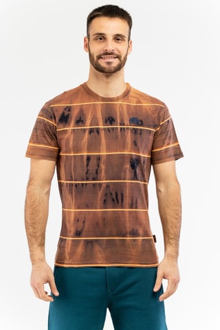 Camiseta tie-dye - Marrón