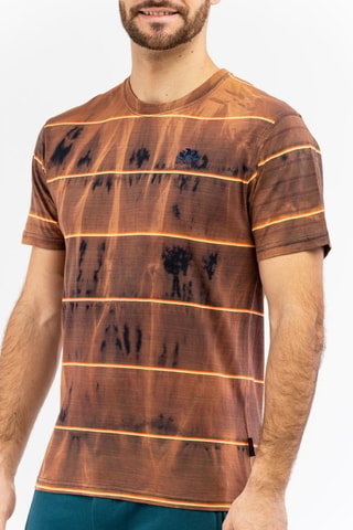 Camiseta tie-dye - Marrón